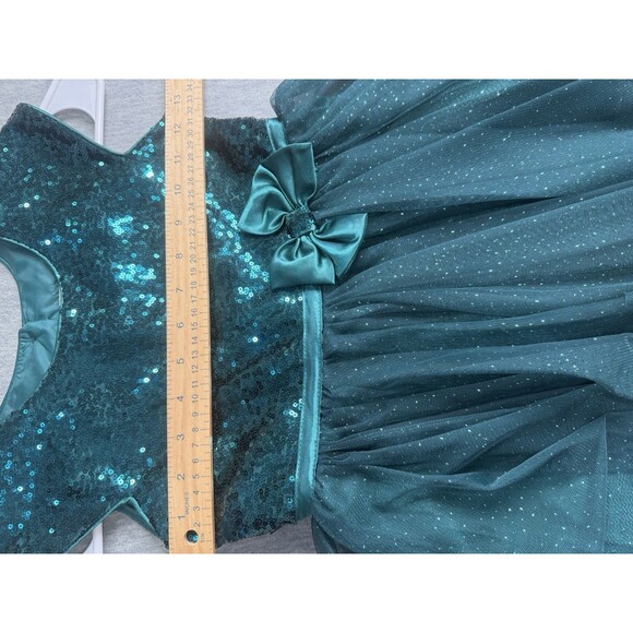 Jona Michelle Big Girl's Sparkling Soutache Sequin Fanciful Dress-Size-6 - Picture 5 of 6